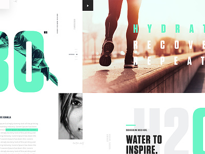 Detailed StyleTiles clean editorial homepage landingpage menu navigation product typography ux web design white