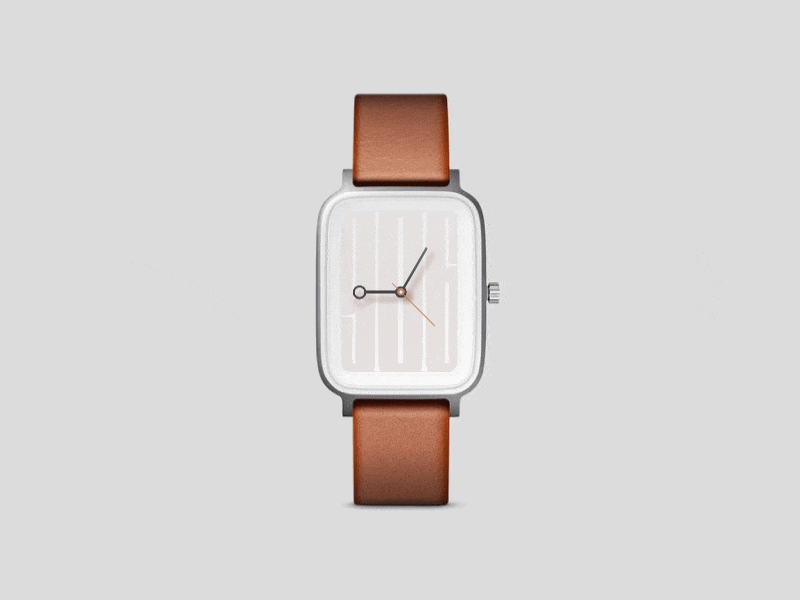 Watch Concept blur clean clock landingpage modern retro simple time typography ui ux white