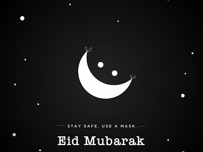 Eid Mubarak 🎉 logo visual eid mask corona