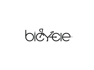 Bicycle best typography logos bicycle logo typography logo