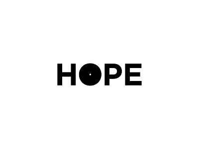 Hope Typographic Logo fun hope identity logo quick typographic