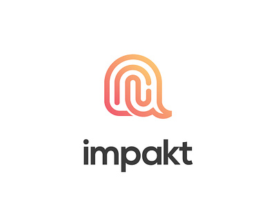 impakt - identity design app icon identity identity branding logo minimal
