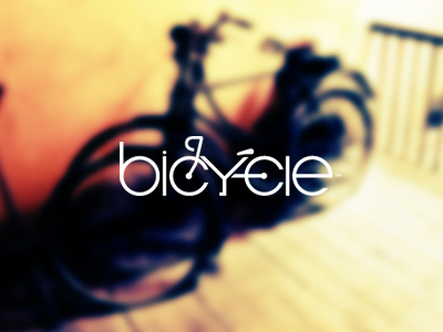 bicycle logo design typography