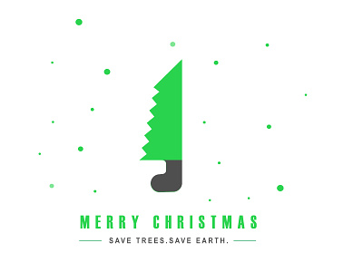 Merry Christmas branding christmas christmas card clean design green illustration logo nature social