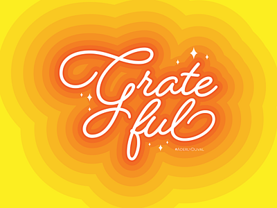 Grateful colorful design freebie graphic design illustration lettering typography vector