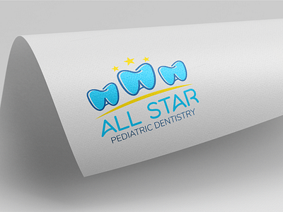 All Star Pediatric Dentistry brand identity branding design graphic design illustration illustrator logo stationery typography vector