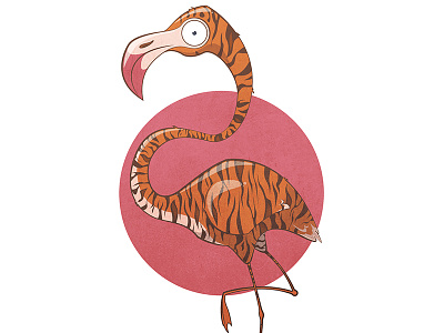 Flamingo + Tiger = This guy...