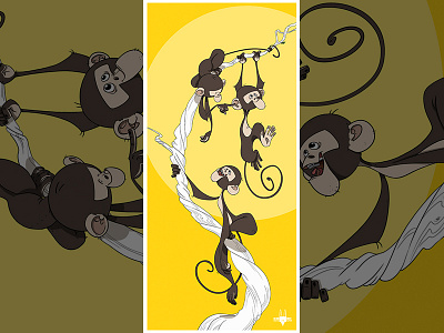 "Monkey business" poster