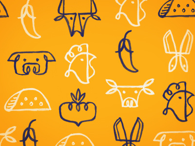 Mexican Food Icon Pattern