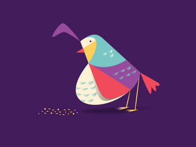 California State bird bird california illustration purple quail