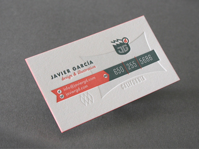 New Business Card Dribbble branding business cards deboss design identity letterpress logo print red stationery typography