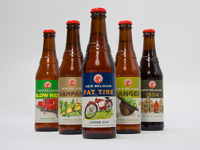 New Belgium Brewing Company ale beer brewery fat tire india pale ale ipa packaging ranger