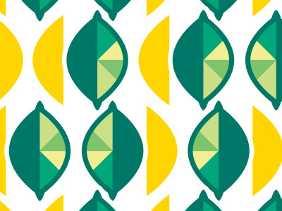 Lemon Pattern geometric green lemon lime pattern vector