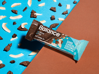 Balance Bar Redesign chocolate nutrition bar packaging photography