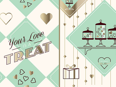 Valentine Chocolate II chocolate design heart illustration script type typography valentine valentines day
