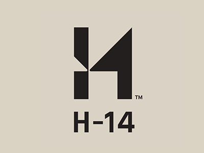 H-14 Branding brand branding identity logo typography