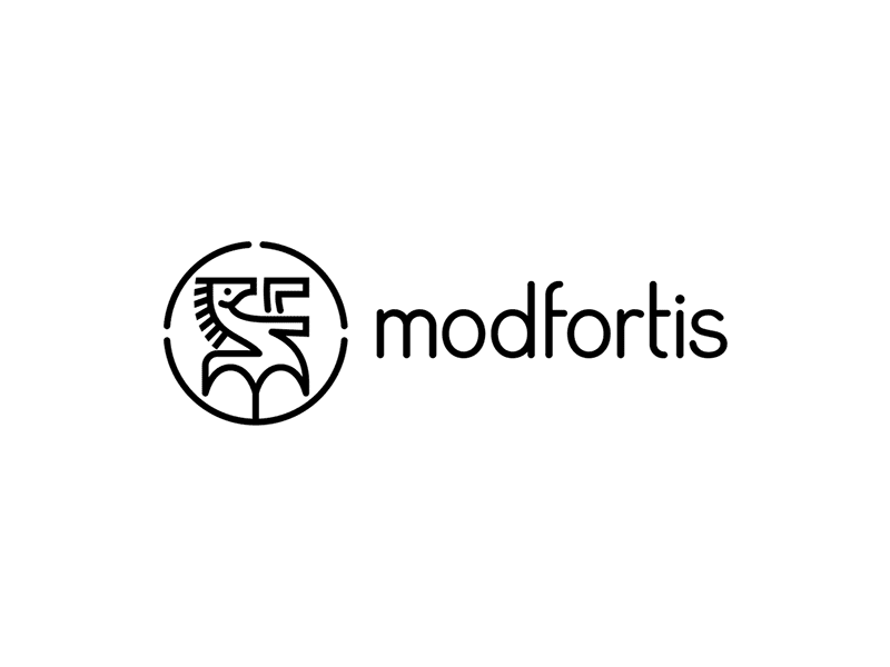 Modfortis Logo Redesign animation branding icon illustration logo re redesign reveal