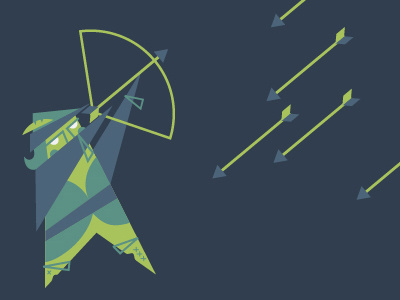 Archer archer arrows bow character illustration
