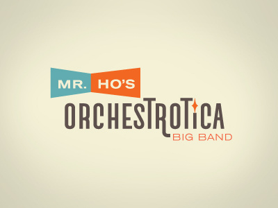 New Orchestrotica Logo branding custom type logo typography vintage look