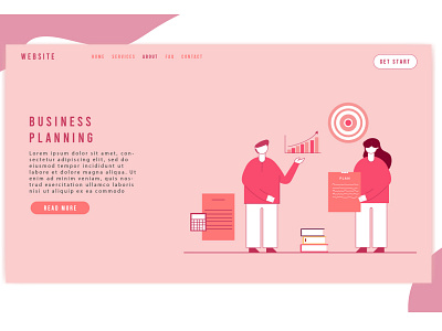 Business Planning Landing Pages Design