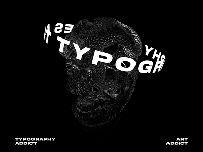 Typography Imitates Art animation cinema 4d cinema4d design kinetic type kinetic typography kinetictype scull typogaphy typography art typography design