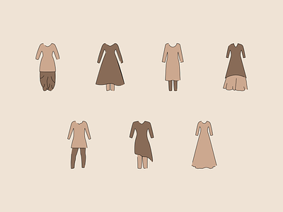 Indian Dresses design fashion fashion illustration flat illustration minimal ui vector visual design website design