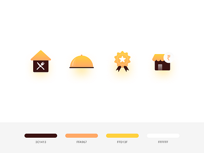 Icon Design for Food Based Start-Up