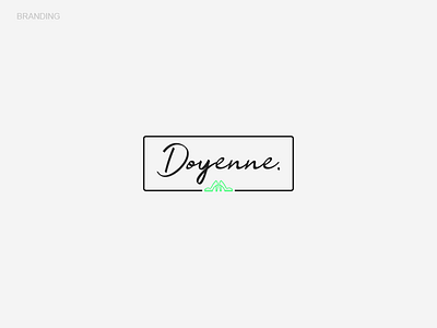 Doyenne - Logo brand branding dribbble lettering logo minimal player simple type