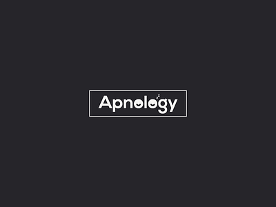 Apnology Logo brand branding clothing dribbble lettering logo minimal player simple type