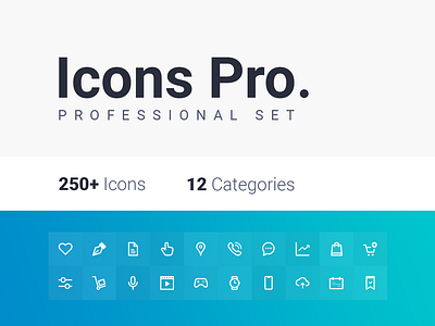 Icons Pro. app branding design gradient icon icons illustration logo minimal resource template ui ux vector website