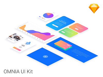 OMNIA UI Kit adobe app branding design font icons illustration kit mousecrafted photoshop resource sketch template typography ui ux vector web website