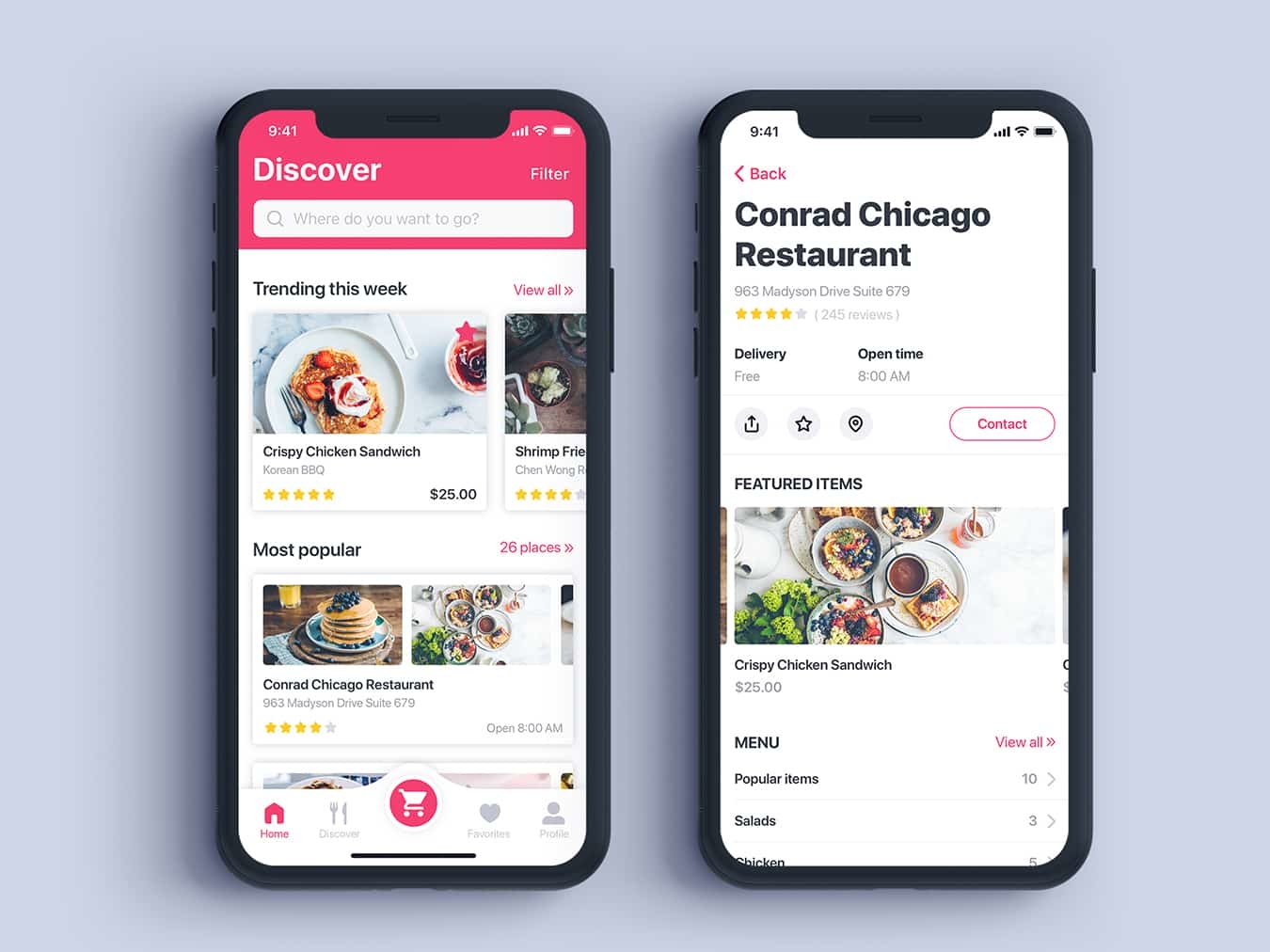 Foody - Food App UI Kit by Mousecrafted on Dribbble