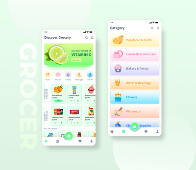Grocery app adobe xd app design app layout food app grocery app grocery list illustration photoshop ui uiuxdesign