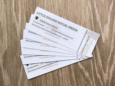 Little Engine Social Media business Cards