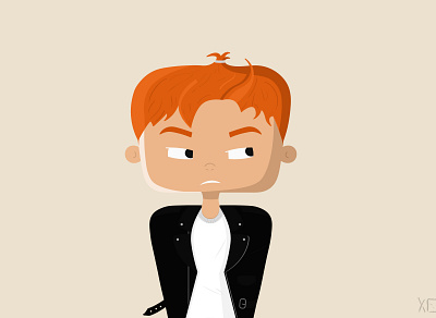 Ginger boy boy character ginger boy illustration illustrator ypixo