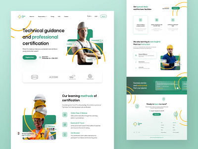 Pintar K3 - OHS Certification Landing Page construction contractor landing page ohs product design ui ui design ui designer uiux design uiuxdesign ux ux design ux designer web design web designer