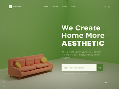 Furn. - Furniture Website Exploration 🪑 3d blender blender3d clean design flat furniture illustration isometric logo shop ui ux web web design