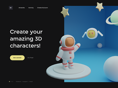 3D Character 🎁 Creator Website