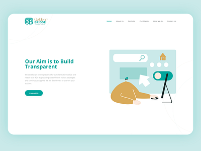 Golden Bridge 🌉 Website branding clean colorful design digital marketing flat illustration logo sketch startup ui ux vector web