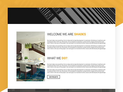 Shades For Real Estate and Management clean colorful corporate design first shot flat illustration page ui ux web wordpress