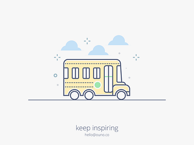 Keep Inspiring clean colorful corporate design flat illustration quotes startup ui ux