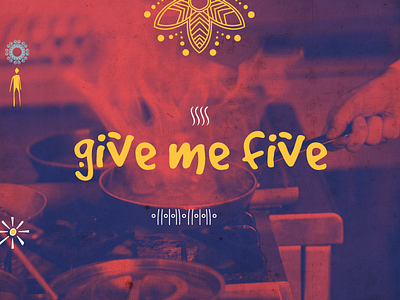 Give Me Five Website clean colorful corporate design first shot flat illustration page ui ux web wordpress