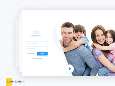 Login Screens ai clean design download dropbox first shot flat free freebie illustration light web