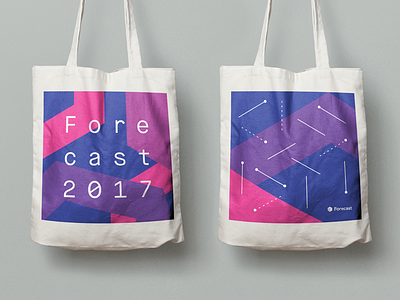 Forecast '17 Tote Bag purple tote bag