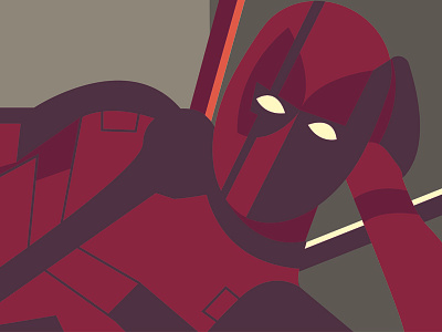 DEADPOOL deadpool design flat marvel mood