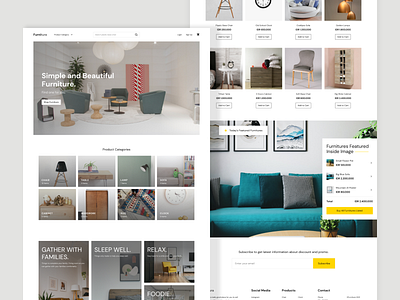 Furniture E-Commerce Exploration e comerce furniture shop ui ux uidesign uiuxdesign webdesign