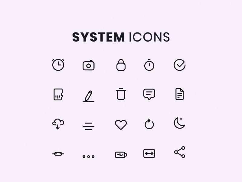 Essential Animated System Icons