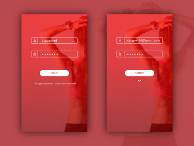 Login Signup android app design log in log in login form mobile app design sign in sign in form sign in page singup ui userinterface userinterfacedesign