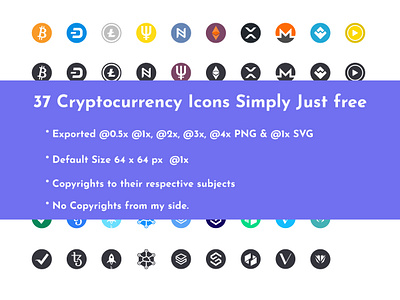 Cryptocurrency Icon Pack cryptocurrency freebie freebies icon icon design icon set iconography icons icons design icons pack icons set iconset ios webicons