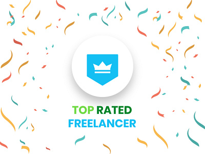 Freelancer Top Rated android app design badge designer dribbble freelancer graphicdesigner minimal top top4shots ui ux uiux upwork uxdesign